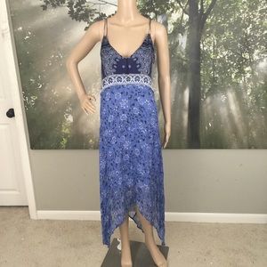 NWT Lucky Brand Midi Dress Crisscross back